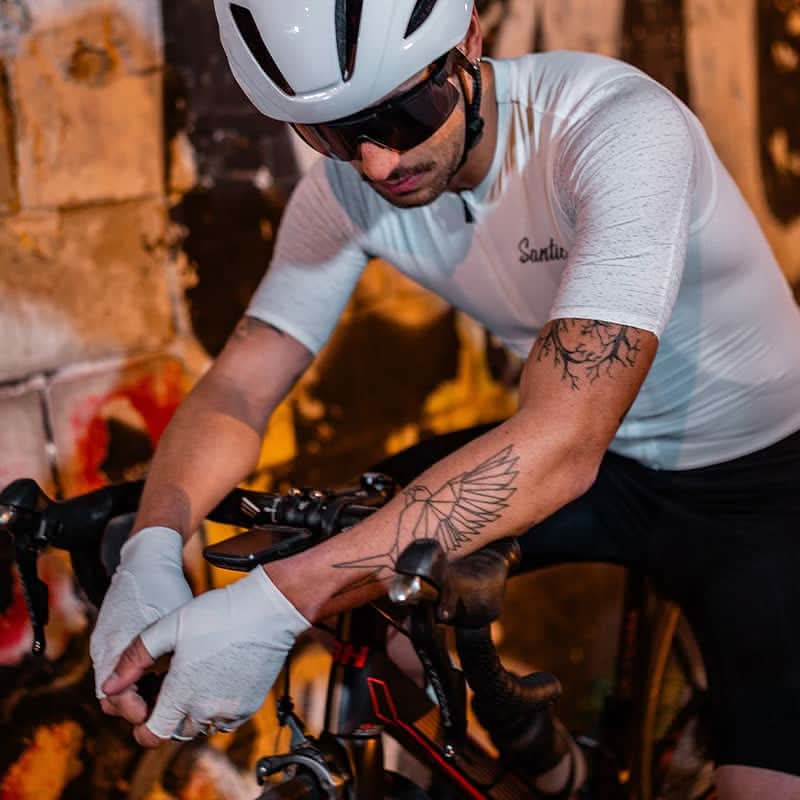 Santic Byron Integrated Reflective Gloves